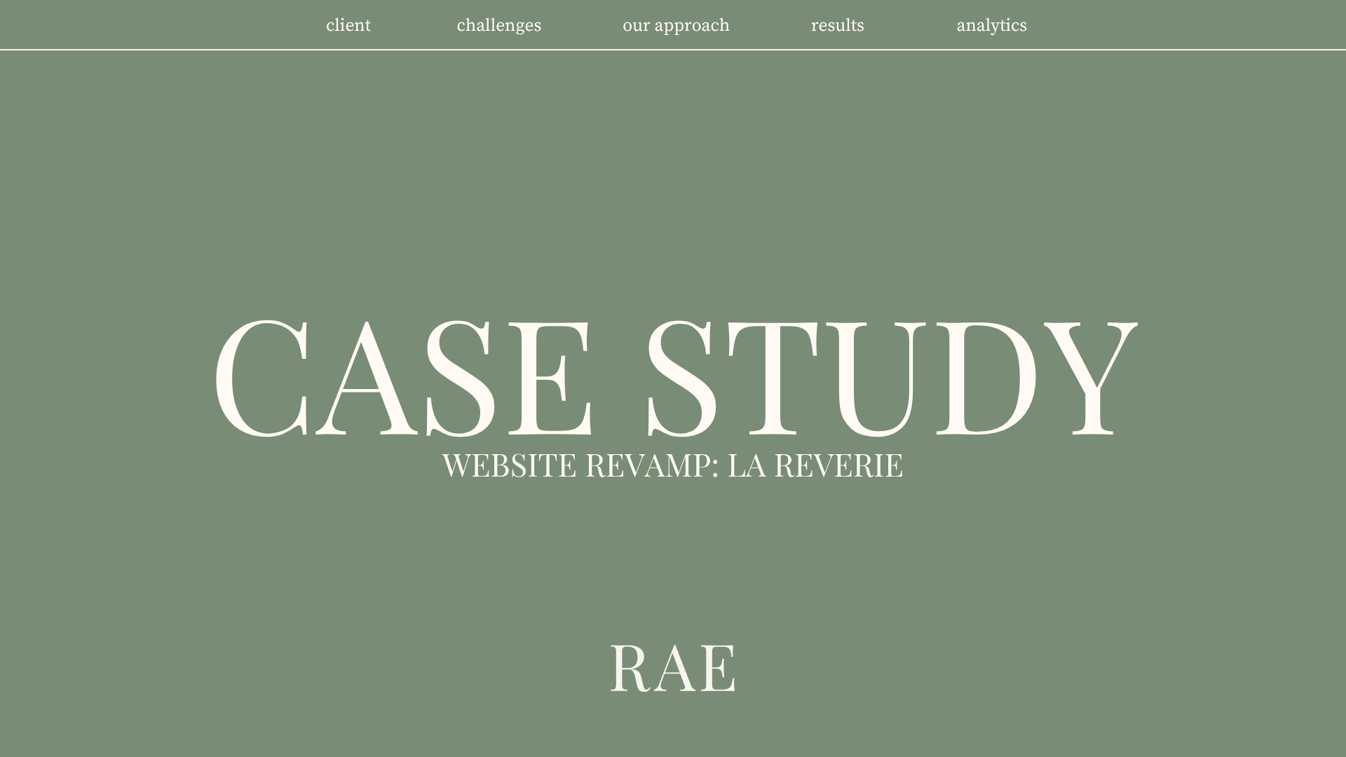 La Reverie case study slide 1